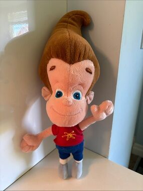 Vintage 2003 Jimmy Neutron Boy Genius Plush Toy.